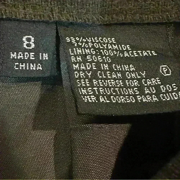 Kasper & Co ASL Vintage Green Viscose Blazer Jacket And Skirt Set Women’s Size 8 - Picture 15 of 16